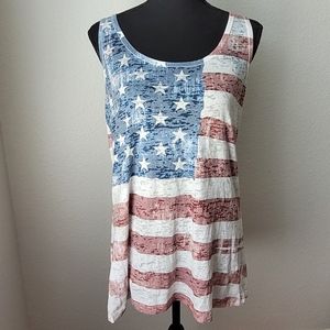 BLUE 84 American Flag Tank Top